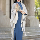 Elegant Slim Fit Cheongsam Shawl Cape Coat