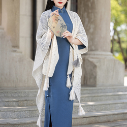 Cable Knit Shawl