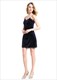 Kurzes Bodycon-Kleid mit Spaghetti-Trägern, offenem Rücken und Spitzenkante