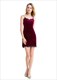Kurzes Bodycon-Kleid mit Spaghetti-Trägern, offenem Rücken und Spitzenkante