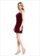 Kurzes Bodycon-Kleid mit Spaghetti-Trägern, offenem Rücken und Spitzenkante