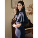 Vintage Qipao Shawl Set Elegant Autumn Cloak Dress