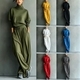 Women's Turtleneck Hoodie And Drawstring Pants Set