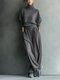 Women's Turtleneck Hoodie And Drawstring Pants Set