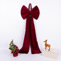 Large Custom Velvet Christmas Tree Bow Ornament