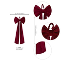 Large Custom Velvet Christmas Tree Bow Ornament