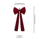 Large Custom Velvet Christmas Tree Bow Ornament