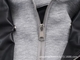 As shown Spliced Leather-Effect Jacket Coat