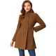 Slim Fit Wool Coat With Insert Pocket Bag And Button