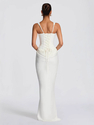 Women's Long Sleeve Slim Fit Corset Cami Bodycon Long Dress