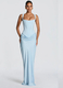 Women's Long Sleeve Slim Fit Corset Cami Bodycon Long Dress