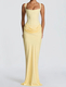 Women's Long Sleeve Slim Fit Corset Cami Bodycon Long Dress