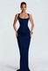 Women's Long Sleeve Slim Fit Corset Cami Bodycon Long Dress