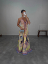 Bohemian Spaghetti Strap Sleeveless Printed Maxi Dress