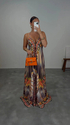 Bohemian Spaghetti Strap Sleeveless Printed Maxi Dress