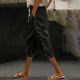 Women's Casual Capri Pants Elastic Waist Breathable Summer