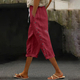 Women's Casual Capri Pants Elastic Waist Breathable Summer