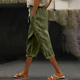 Women's Casual Capri Pants Elastic Waist Breathable Summer