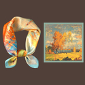 Small Silk Square Scarf Korean Style Neck Scarf For Women
