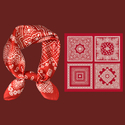 Small Silk Square Scarf Korean Style Neck Scarf For Women