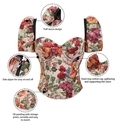 Multi-color Vintage Oil Painting Corset Top With Sleeves