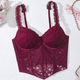 Water-Soluble Lace Fishbone Corset Top Waist-Slimming Camisole