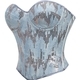 Blue Blue Sequin Corset Tube Top Vintage Court Style Shaping Vest