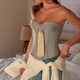 Solid Color Tie-Front Tube Top Cami