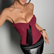 Solid Color Tie-Front Tube Top Cami