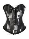 Black Black Vintage Court Style Corset Waist Trainer Shapewear Top