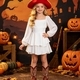 Weißes Kinder-Dingdong-Kostümkleid