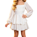 Weißes Kinder-Dingdong-Kostümkleid