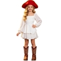 Weißes Kinder-Dingdong-Kostümkleid