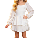 Weißes Kinder-Dingdong-Kostümkleid