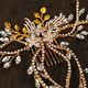 Crystal Rhinestone Long Hair Comb Bridal Veil Accessory
