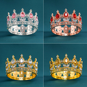Premium Rhinestone Mini Crown Headpiece For Birthday Party