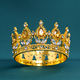 Premium Rhinestone Mini Crown Headpiece For Birthday Party