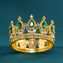Premium Rhinestone Mini Crown Headpiece For Birthday Party