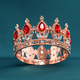 Premium Rhinestone Mini Crown Headpiece For Birthday Party