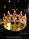 Premium Rhinestone Mini Crown Headpiece For Birthday Party
