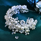 Elegantes handgemachtes extravagantes Braut-Haaraccessoire