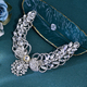 Elegantes handgemachtes extravagantes Braut-Haaraccessoire