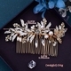 Handwoven Bridal Hair Comb Insert Headpiece