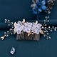Handwoven Bridal Hair Comb Insert Headpiece