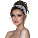 Sweet Princess Lace Trim Pearl Beaded Bridal Headband