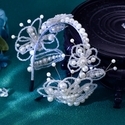 Sweet Princess Lace Trim Pearl Beaded Bridal Headband