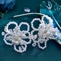 Sweet Princess Lace Trim Pearl Beaded Bridal Headband