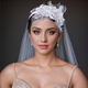 Sweet Princess Lace Trim Pearl Beaded Bridal Headband