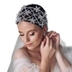 Handgemachtes silbernes Rheinstein-Blumen-Braut-Kopfschmuck-Haarband
