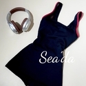 Square Neck Racing Swimsuit With Back Tie